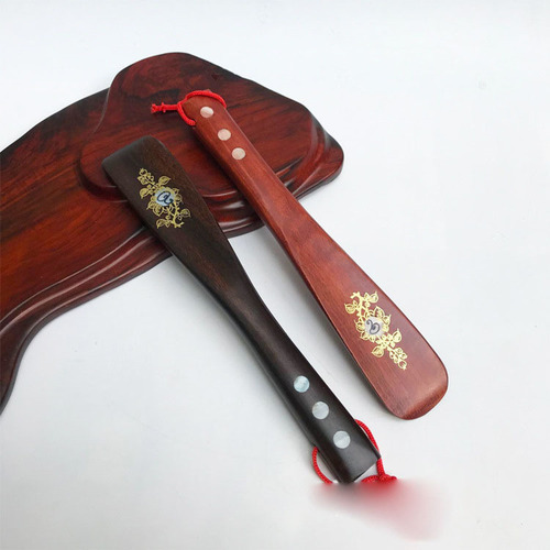 Redwood shoe pick 22 cm ebony wood shoe picker wooden chicken wing wood shoe extractor solid wood elderly people's shoe pick 