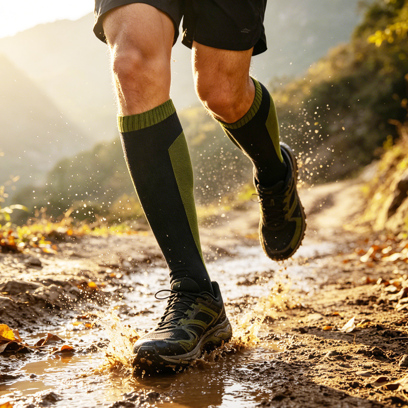 Waterproof Socks, Outdoor Long Socks for Men and Women, Hiking, River Tracing, Cycling, Skiing, Breathable, Warm, Camping, Waterproof Sports Socks Waterproof Socks, Outdoor Long Socks for Men and Women, Hiking, River Tracing, Cycling, Skiing, Breathable, Warm, Camping, Waterproof Sports Socks