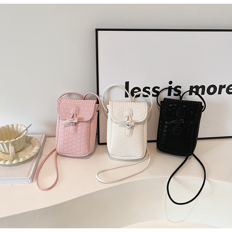 Mobil crossbody til kvinder 2024 nyt sans niche design alsidig afslappet og moderigtig enkelt skulder lille firkantet_voghion.com