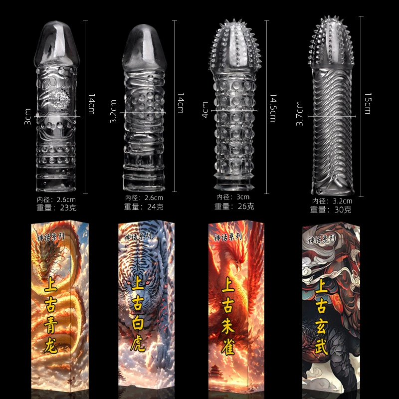 Набор кристаллов для мужчин, удлиненный и утолщенный, популярный инструмент-гусеница, удлинитель с шипами, товары для взрослых