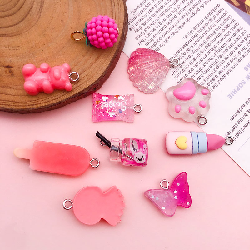 1 Piece 12*17mm Alloy Resin Butterfly Shell Polished Pendant display picture 2