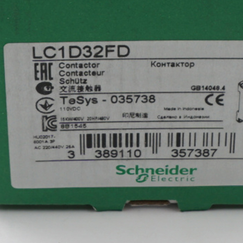 LC1D32FD接触器LC1D32FD 32A 110VDC三级交流接触器