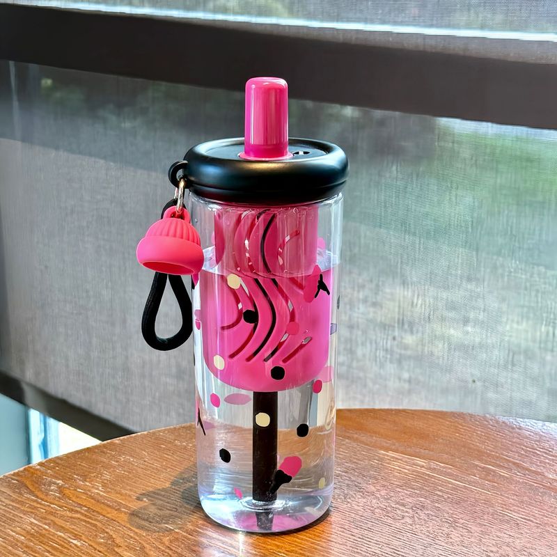 水杯女生高颜值塑料杯创意可爱夏季水杯大容量吸管杯食品级PC材质|undefined