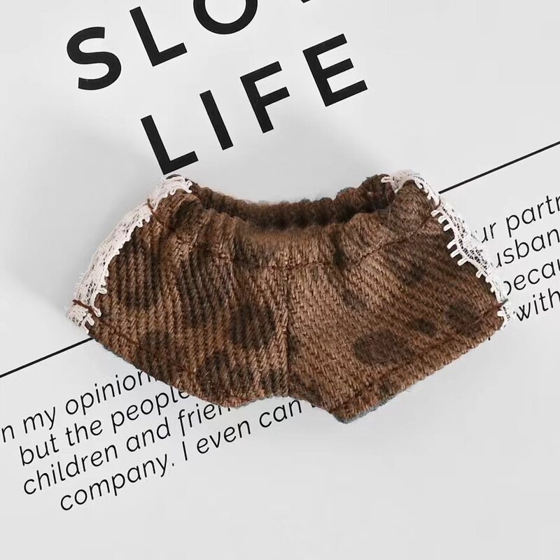 4.0Labubu Baby Clothes Pants Labubu Clothes Bottom Password Blind Box Bag Pendant Small Doll Plush Doll