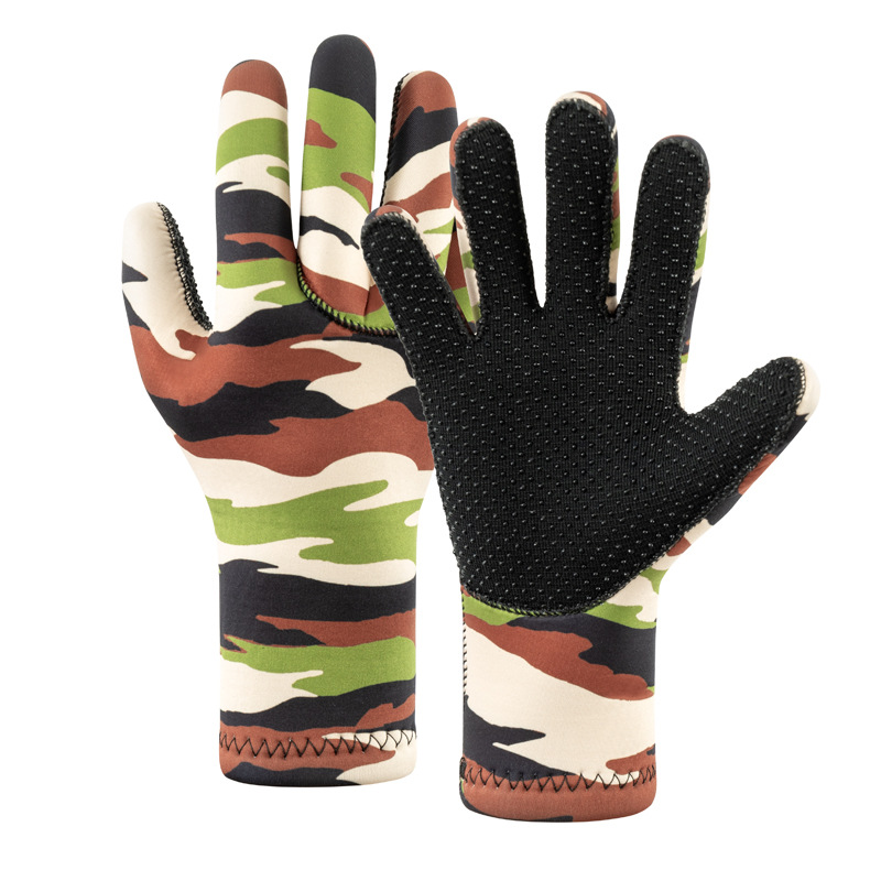 Muta da sub mimetica da 3 mm per uomo, antiscivolo, resistente all'usura, per la pesca dei granchi, per il nuoto degli adulti, calda e resistente al freddo._voghion.com