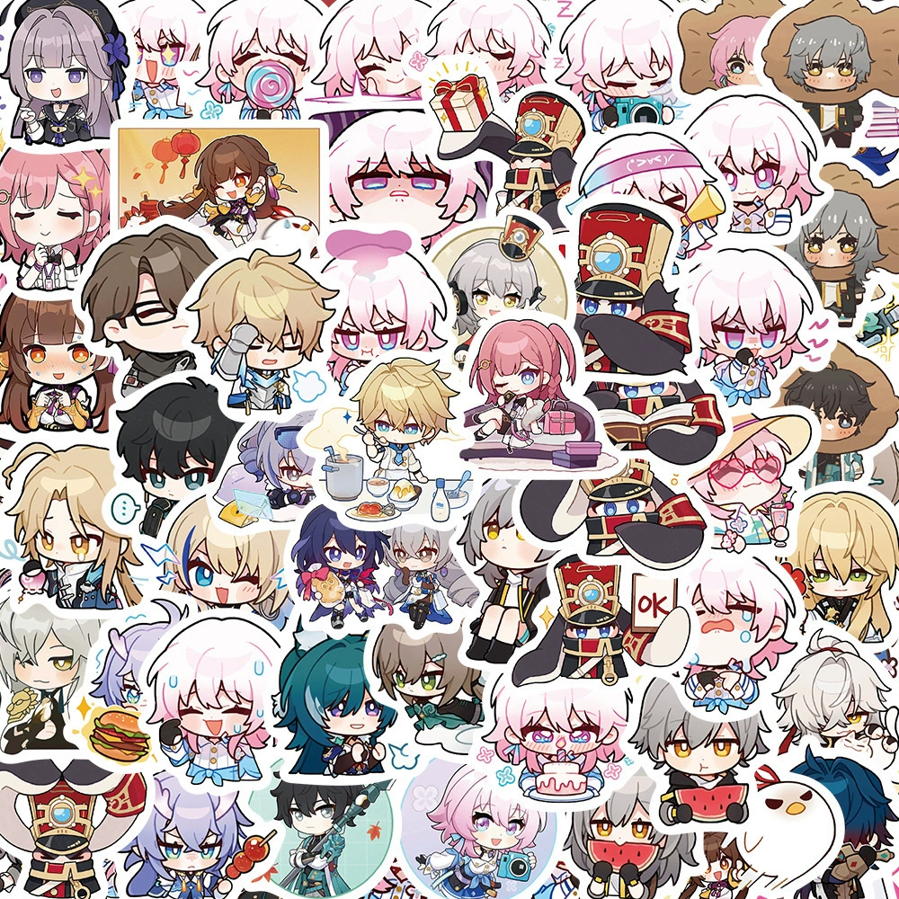 80 HONKAI IMPACT collapsed Star -Being Railway Patch Luggage Box Computers Mobile Phone Illfish Waterproof Patch