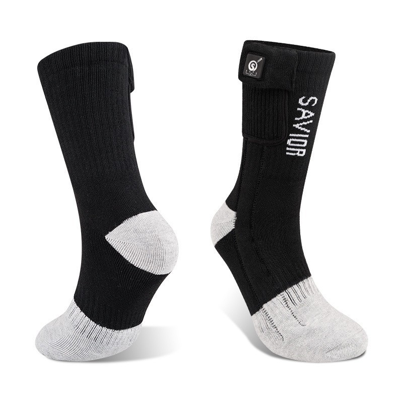 クロスボーダー知能充電発熱靴下三速温度コントロール綿靴下アウトドアスポーツスキー靴下bluetooth電気加熱靴下