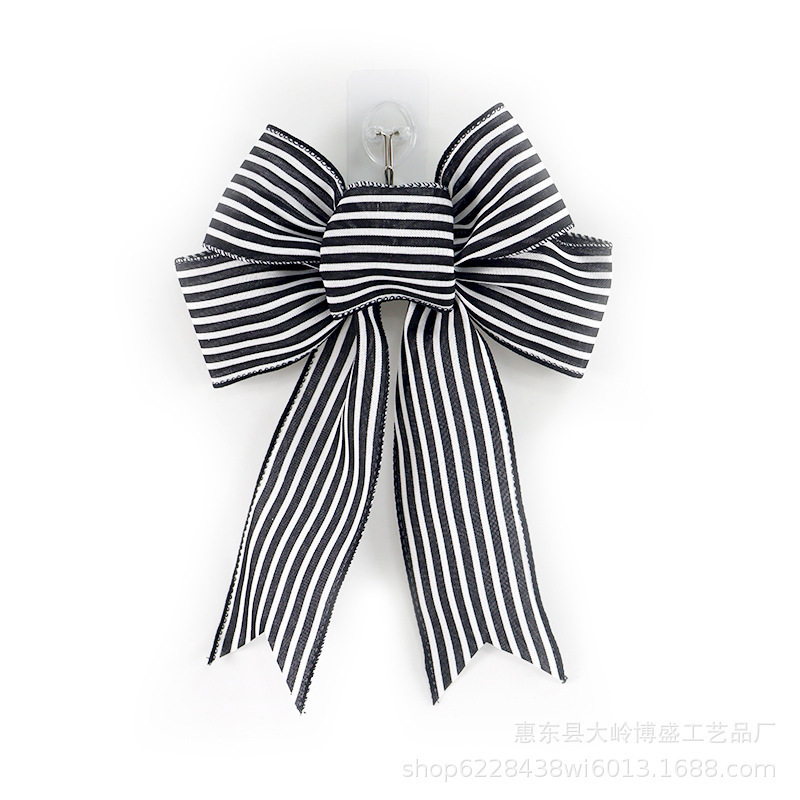 Christmas Decoration Bow Handmade DIY Wire Edge Imitation Linen Webbing Plaid Cloth Gift Packaging Bow Christmas Decoration Bow Handmade DIY Wire Edge Imitation Linen Webbing Plaid Cloth Gift Packaging Bow