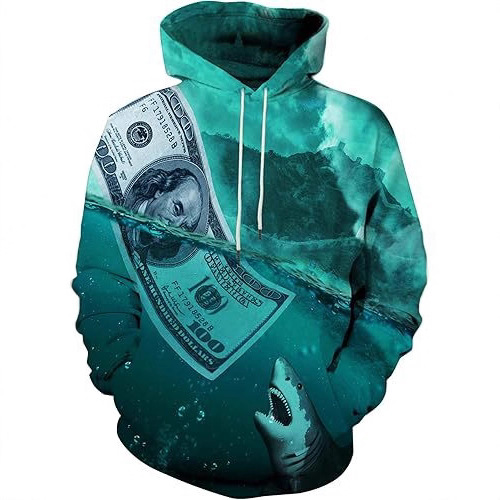 3D Digital Printing Long-sleeved Pullover Hoodie Men's Autumn And Winter Thermal Casual Sweater_voghion.com