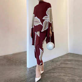 LH01亚马逊时尚印花宽松套装