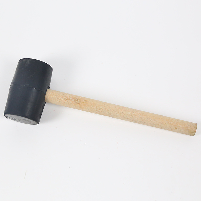 木工工具装修工具200g黑皮锤橡胶锤 皮锤 瓷砖安装锤弹力橡皮锤
