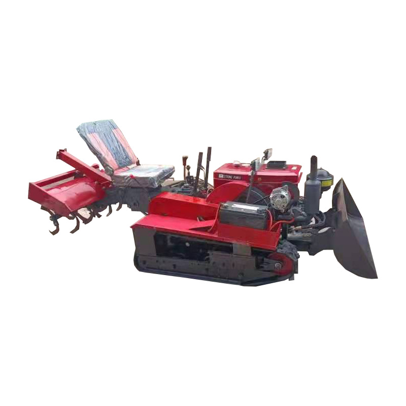 可定制多功能小型四轮履带式座驾微耕机除草旋耕机松土耕地机