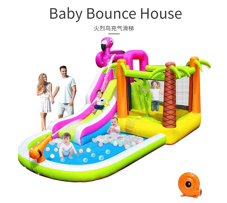 Diapositiva inflable para niños pequeño castillo inflable trampolín infantil castillo inflable bebé rebote