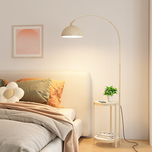  New Cream Style Living Room Fishing Lamp Side Table Floor Lamp Next to Sofa Integrated Light Luxurious Standing Lamp Table Lamp