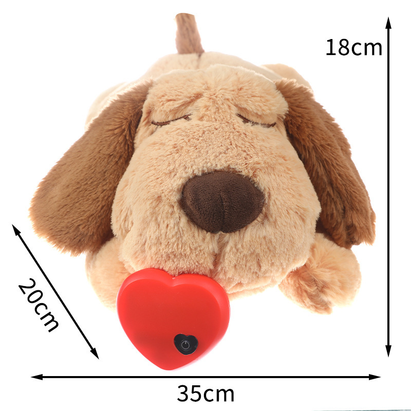 Amazon の人気ペット不安睡眠おもちゃシミュレートハートビート子犬インタラクティブぬいぐるみ|undefined