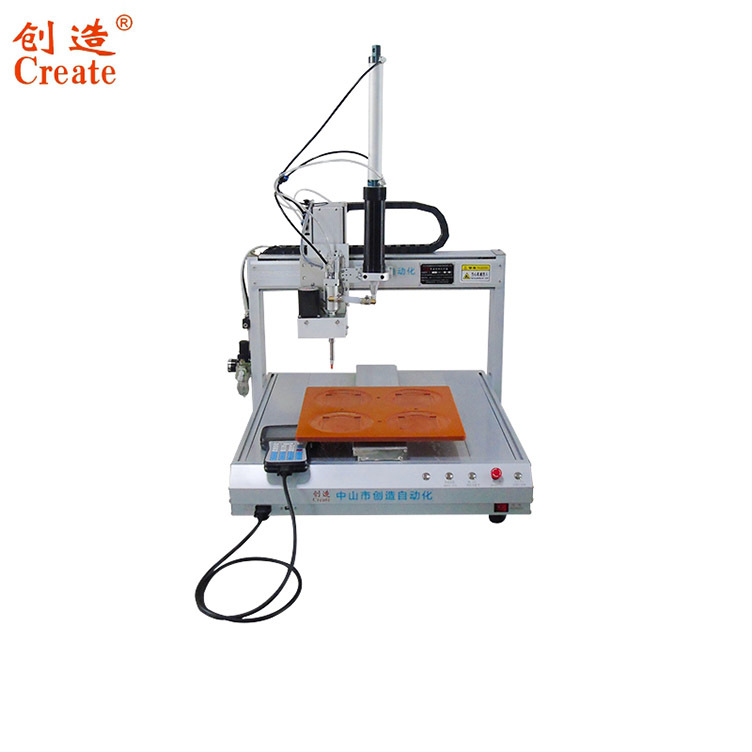 全自动针筒旋转点胶设备 桌面式多头uv胶打胶机 W轴旋转滴打胶机