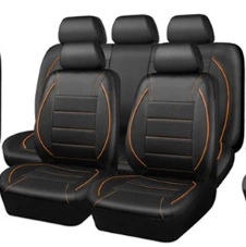 Seat Covers 088 # — Universal seat cover - blackorange-edge-universal