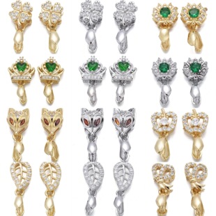 18k��ɫ���A�۵�����ʯ�۹��ӿ�DIY����������ˮ���朿���