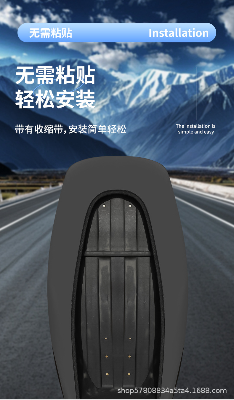 Electric Vehicle Seat Cover with Reflective Strips, Sun Protection, Waterproof, Heat Insulation, Electric Scooter Waterproof Seat Cover, Scooter, Motorcycle