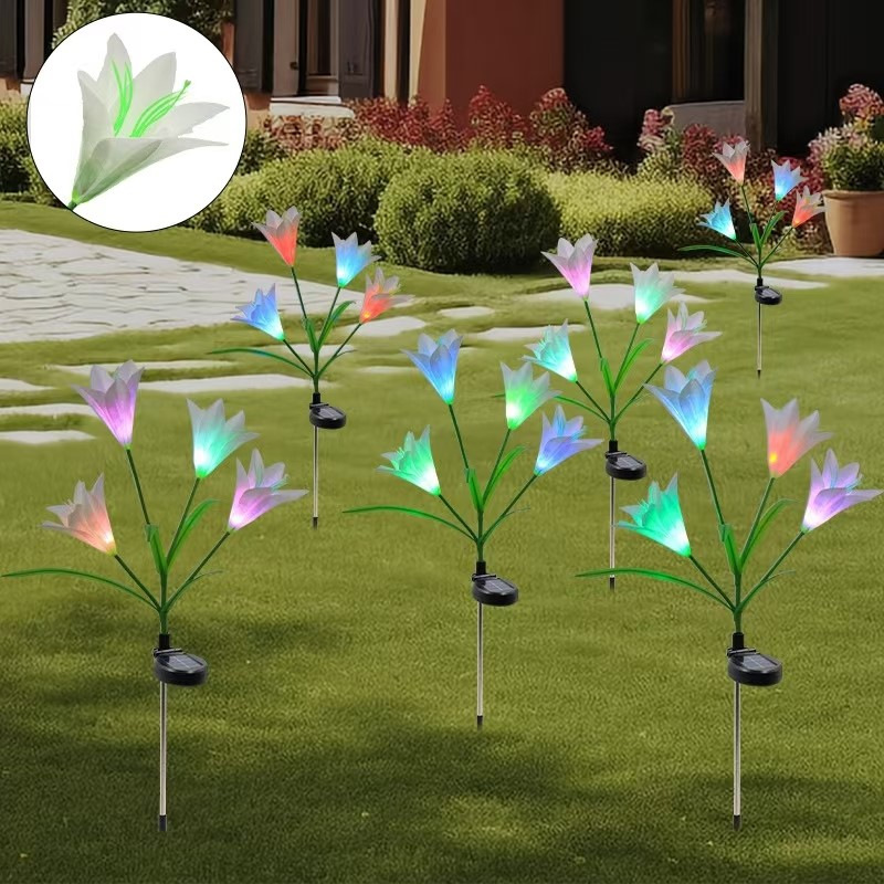 Luz solar de pino y ciprés al aire libre girasol jardín jardín globo aerostático juncos decoración al aire libre bola de diente de león