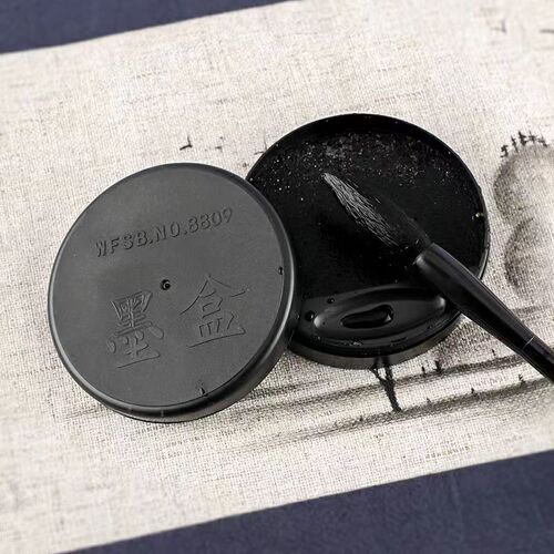 Plastic ink cartridges round square ink cartridges for ink study calligraphy training class practice ink cartridges inkstone calligraphy factory wholesale