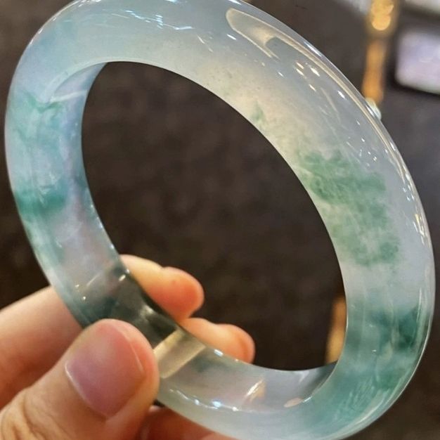 エメラルドブレスレット、アイスフラワー翡翠ブレスレット、天然エメラルド翡翠ブレスレット、マザーズセーフトゥルージェイドブレスレット、本物|undefined