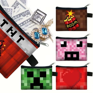 Кошелёк-монетница Minecraft для детей на молнии