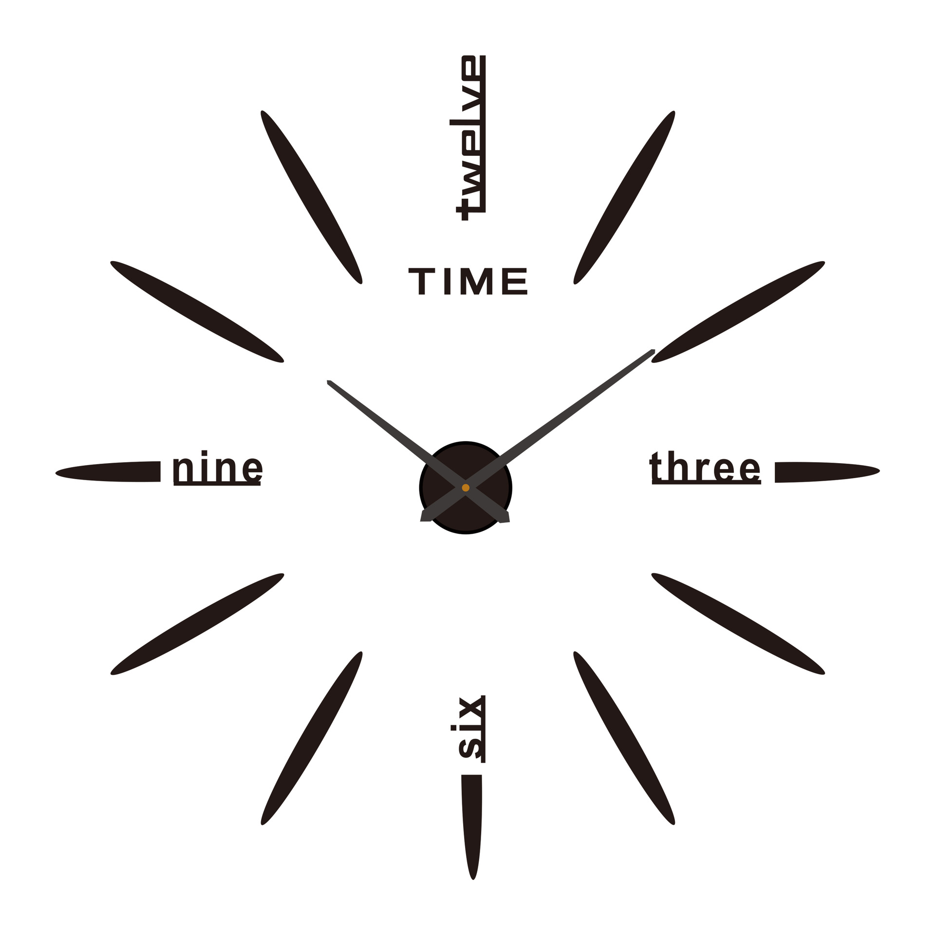 Reloj de pared acrílico 3D nórdico, diseño estereoscópico, instalación sin perforación, reloj silencioso para entrada/dormitorio