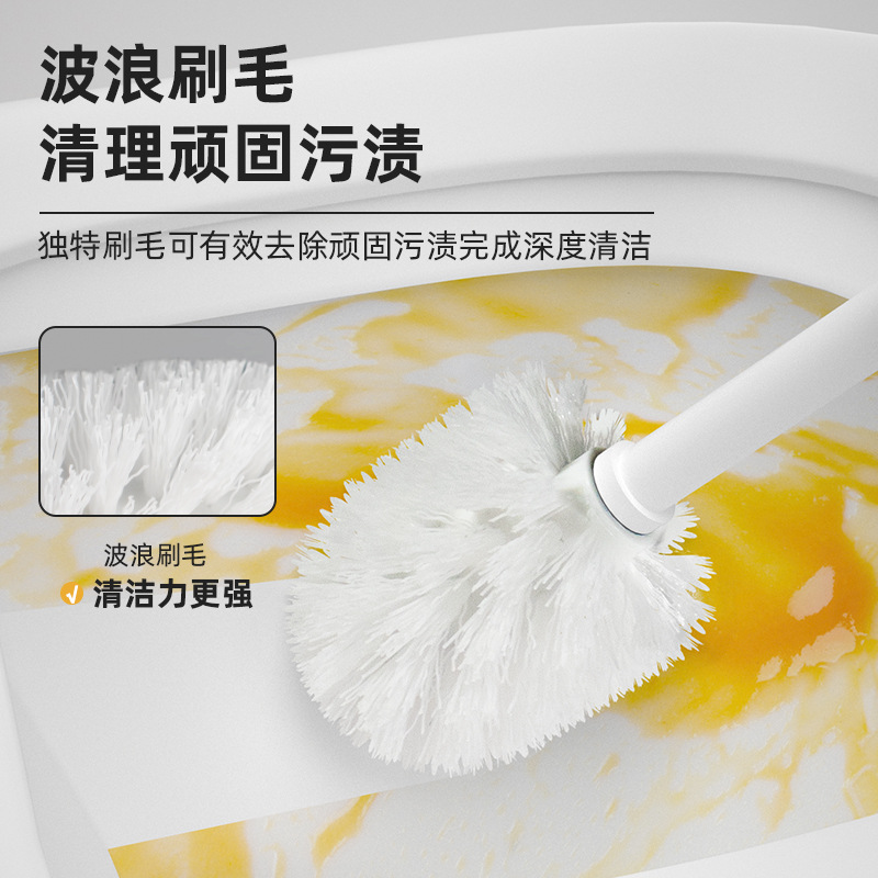 Ventas directas de fábrica cepillo de baño traje de baño inodoro piso inodoro sin ángulo muerto cepillo de plástico mango largo cepillo de limpieza
