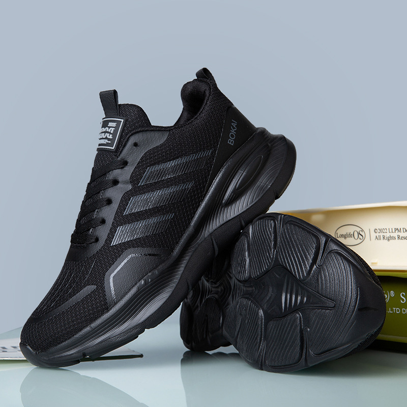 Nuevos zapatos de pareja, zapatos casuales transpirables de malla de suela suave, zapatos blancos, zapatos deportivos ligeros y cómodos para hombres, zapatos para correr para estudiantes