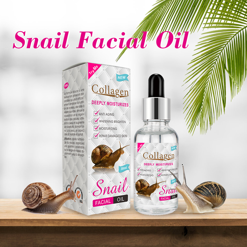 Cross-border peimei snail bone collagen massage oil Facial massage Essential oil moisturizing and hydrating wholesale Facial oil