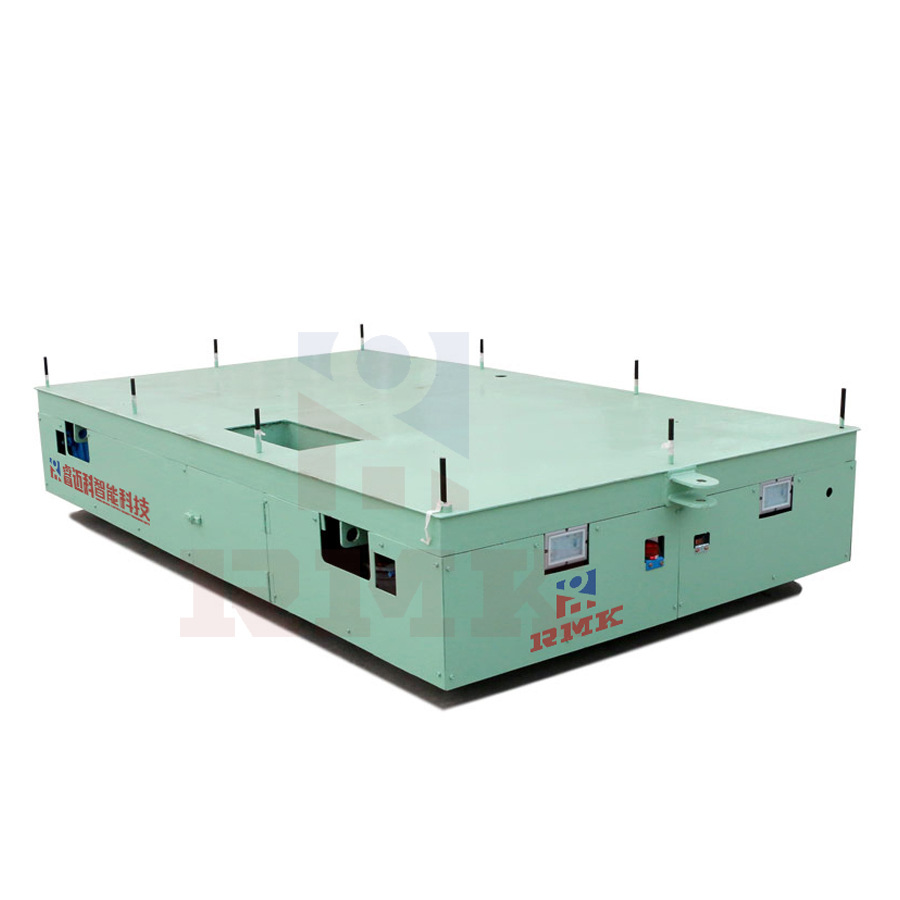 电瓶供电无轨包胶轮车有线遥控无轨转运车转向灵活无轨地平车