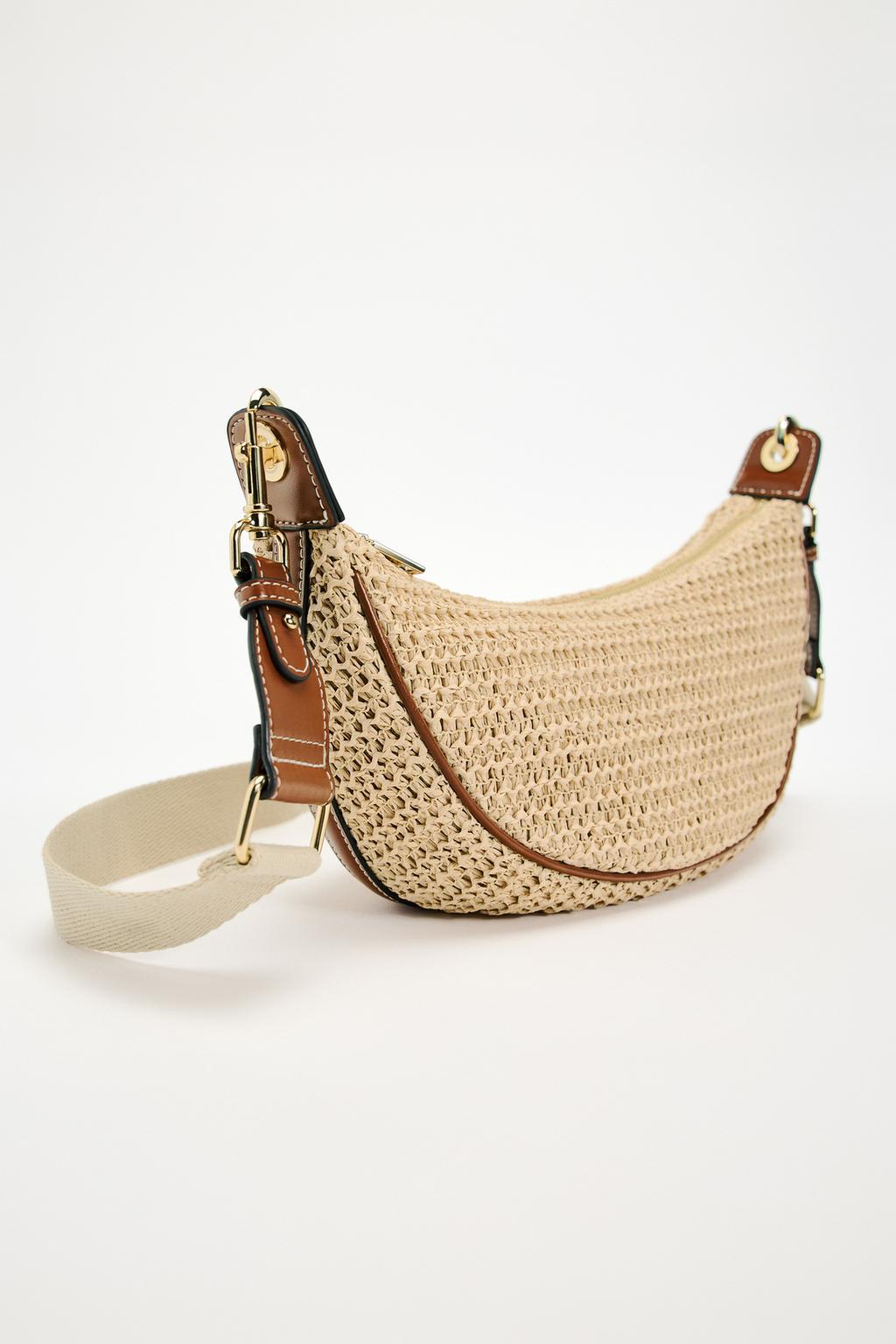 Women's Medium Straw Solid Color Vacation Streetwear Weave Magnetic Buckle Underarm Bag display picture 4