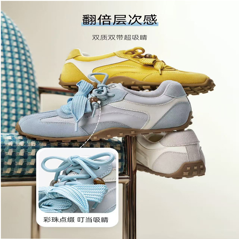 薄荷软糖阿甘鞋2025秋商场新款德训鞋运动鞋休闲鞋女鞋|undefined