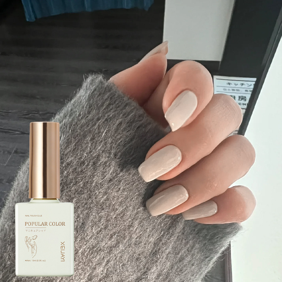 Pure Color new white nail polish glue nude transparent nail polish shop special high-grade nail polish lasting firm Factory wholesale