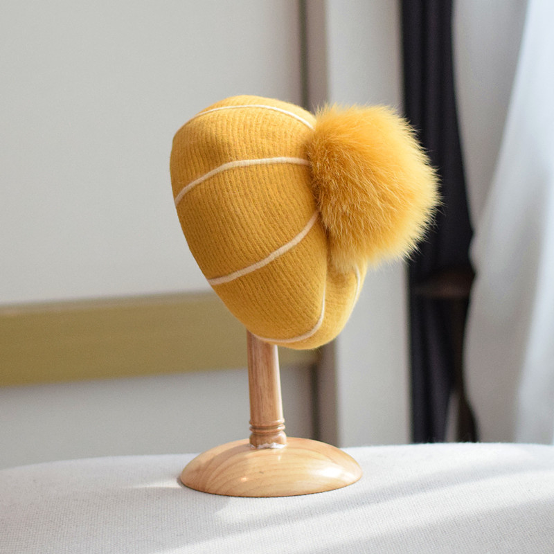 Pumpkin Wool Beret - Image 15