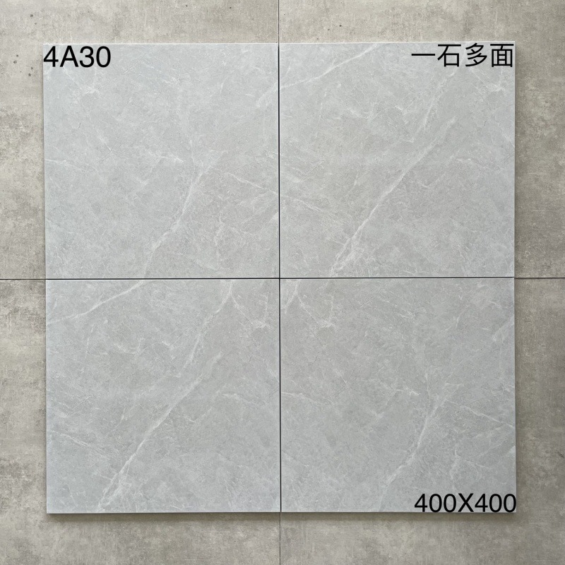 キッチントイレの床タイル400x400滑り止め耐摩耗性床タイルバルコニータイル浴室模造古煉瓦グレー|undefined