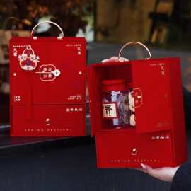 2026新年马年礼盒包装盒红色春节烘焙手提礼品盒节日礼物空盒