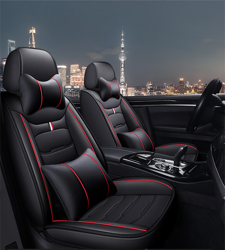 Car Seat Cover New All-Inclusive Full Leather Four-Season Universal Car Seat Cushion Manufacturer Wholesale Amazon Export