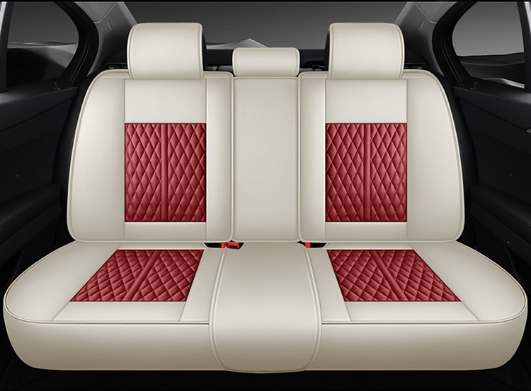 New Nappa Leather Fixed Lumbar Support Three-Dimensional Car Seat Cover, Universal for All Seasons, Car Seat Cushion Exclusively Available on Amazon