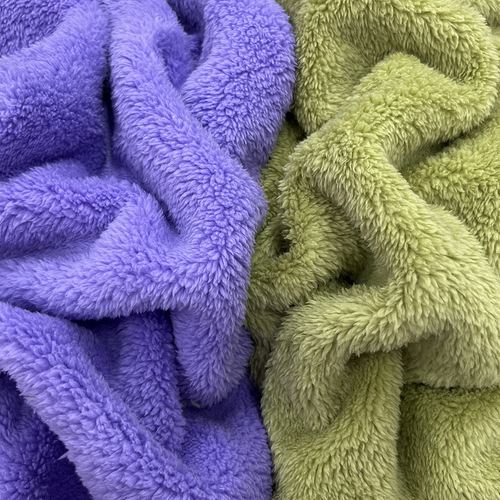 Double-sided soft cotton flannel fabric autumn and winter home clothing blanket pajama fabric thick double-sided velvet fabric wholesale