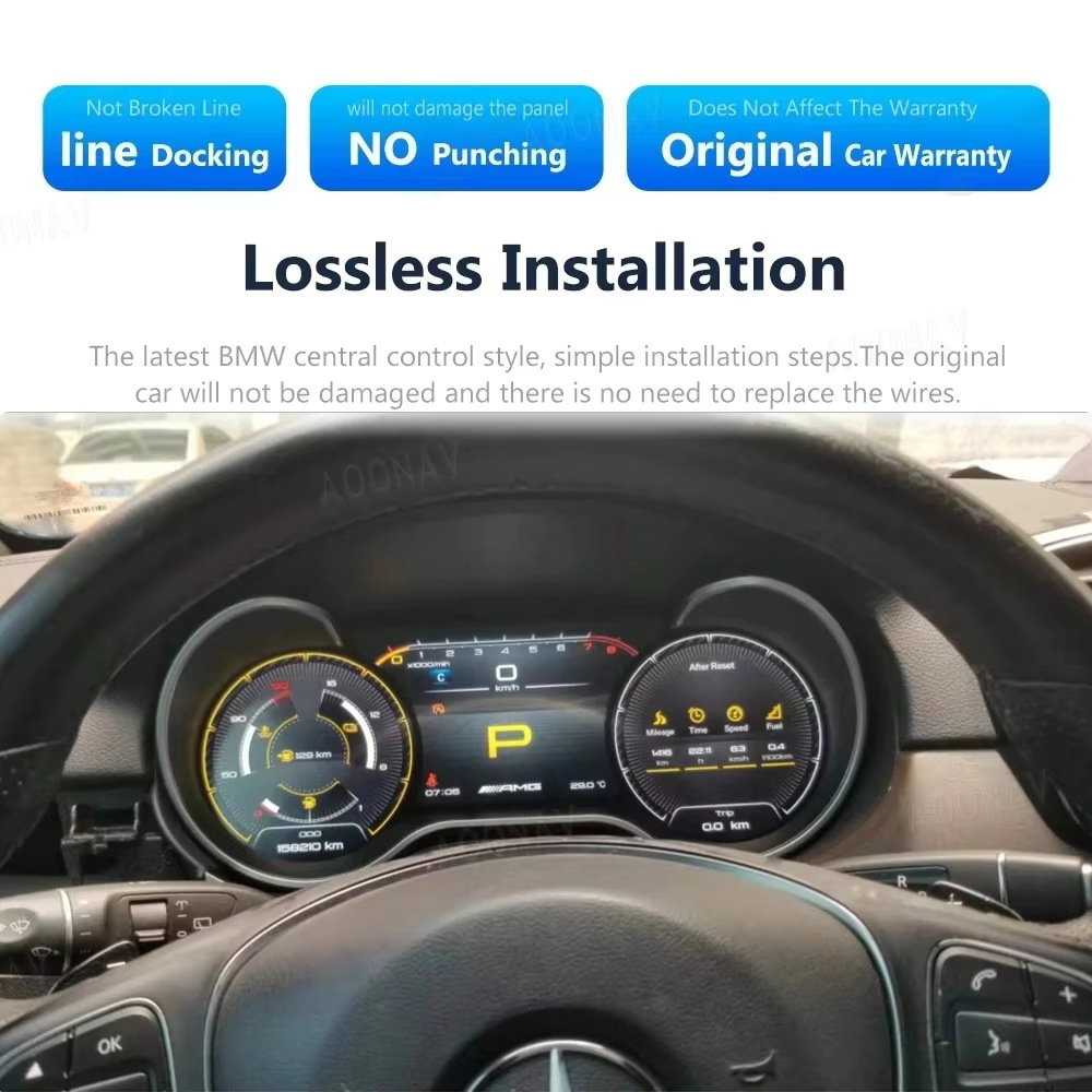 Suitable for Mercedes Benz ml Gl R Gle Gls Lcd Dashboard Central Control Modification