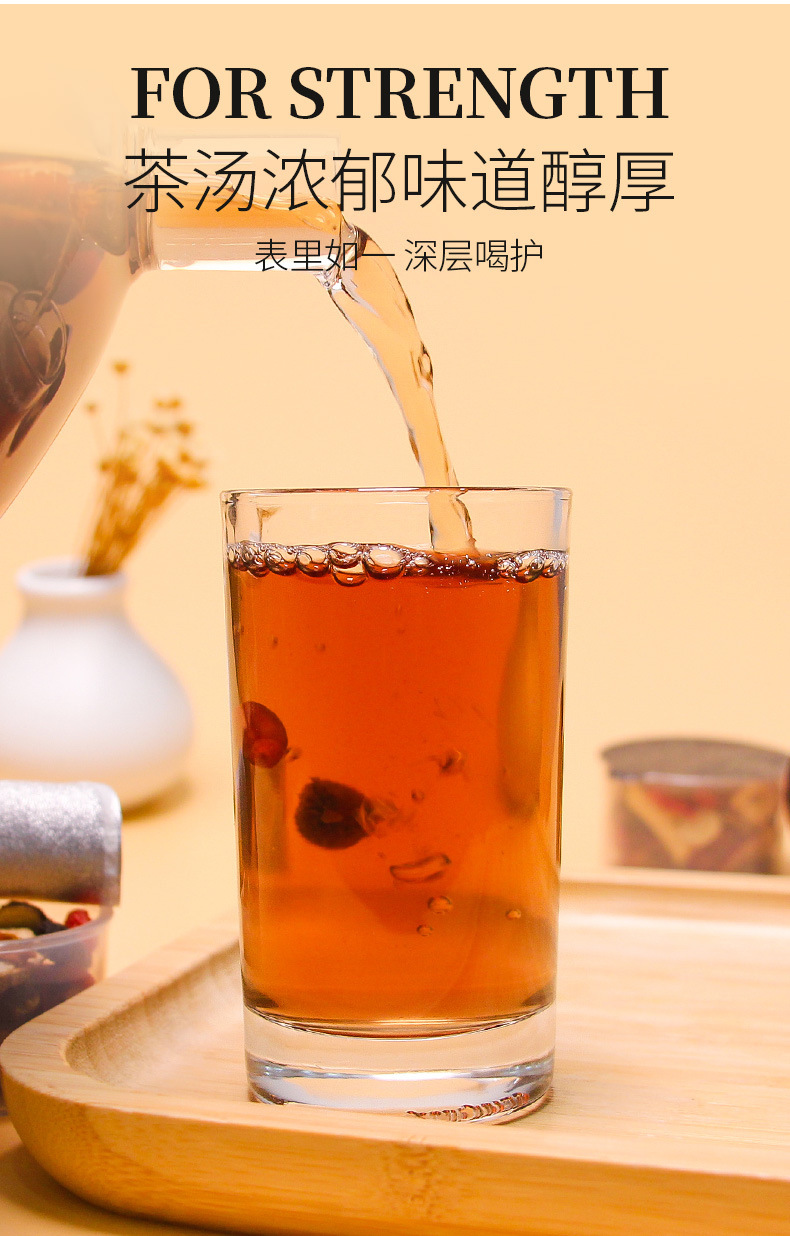Ginseng Eucommia Male Flower Tea Ren Shen Du Zhong Xiong Hua Cha 225g Cold Brew Herbal Flower Tea specifications