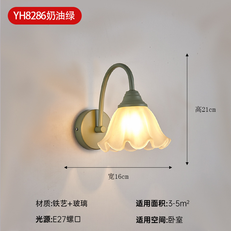 壁灯床头灯卧室led现代简约北欧创意美式客厅过道灯宾馆墙壁灯具|undefined