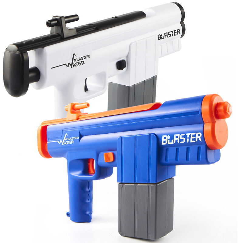 Juguete de pistola de agua eléctrico casual para niños nuevos de verano de alta presión de rango fuerte pistola de agua de largo alcance juguete de lucha de agua