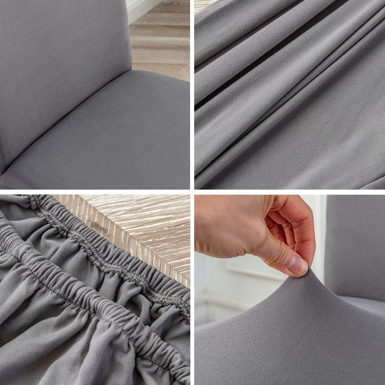 Milk silk elastic chair cover dust-proof and stain-resistant home chair protective cover manufacturer wholesale solid color chair cover