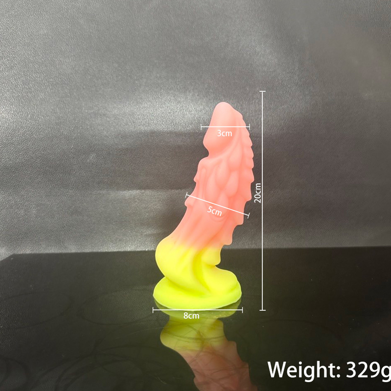 Liquid Silicone Dildo for Women, Realistic Shaped Adult Toy, Colorful, Small — detail image 11