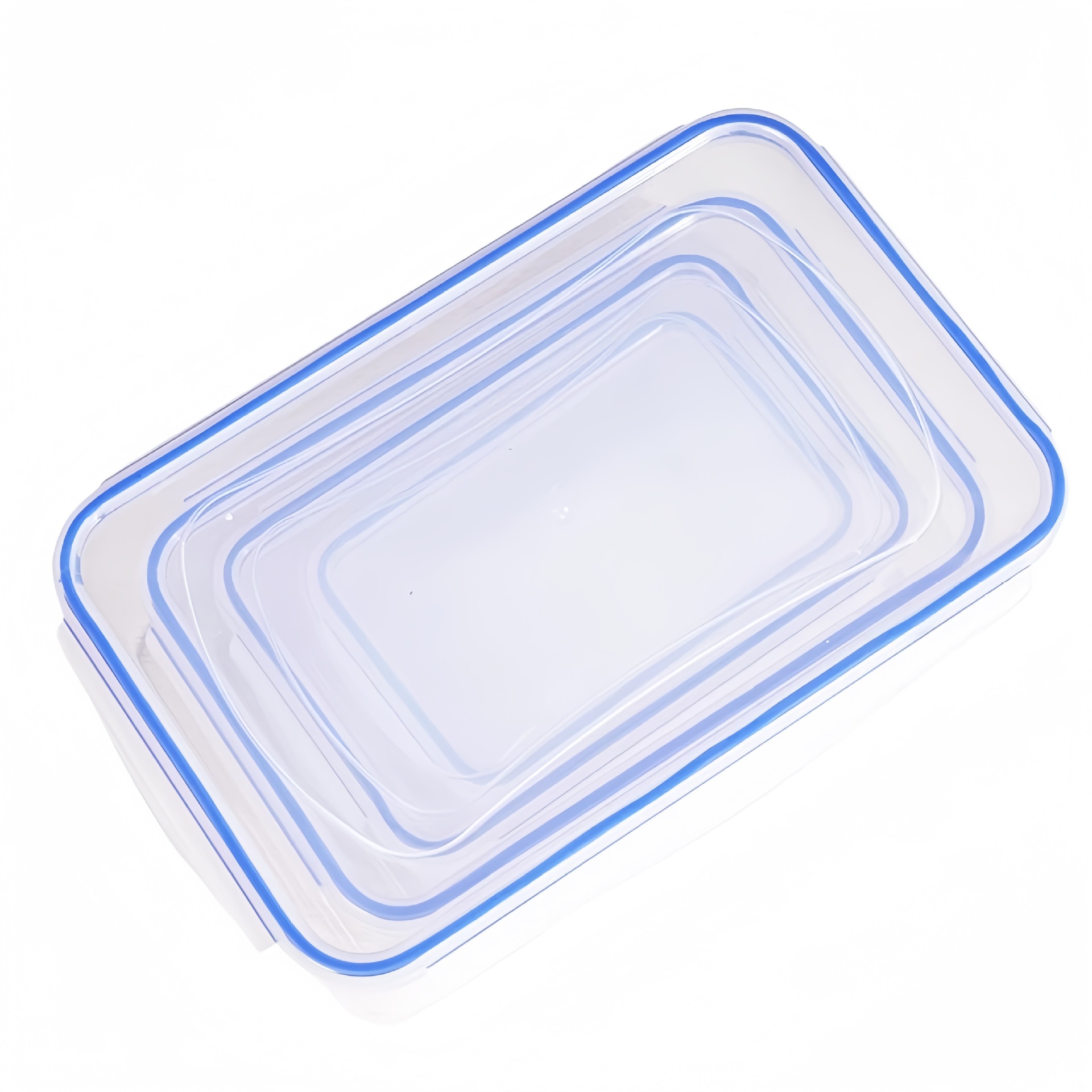 Caja de preservación de frescura Refrigerador de cocina Caja de preservación de frescura rectangular Caja de almacenamiento de alimentos Caja de almacenamiento de frutas Caja de sellado