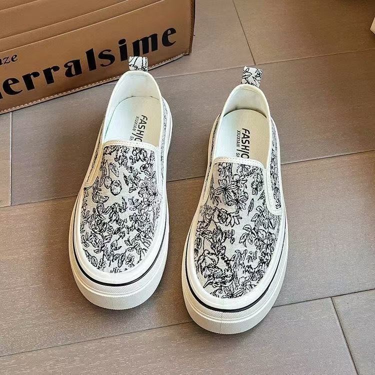 Zapatos de lona plana 2026 verano nuevo perezoso verano nuevo zapatos de mujer transpirables zapatos casuales para mujeres image 6