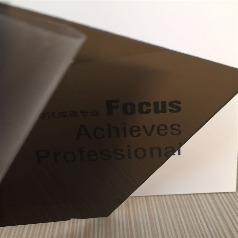 透明茶色PC板可加工折弯黑茶色塑料板半透明茶色PC耐力板厂家批发